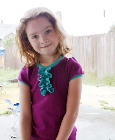 Cute Ruffly DIY T-Shirt | AllFreeSewing.com