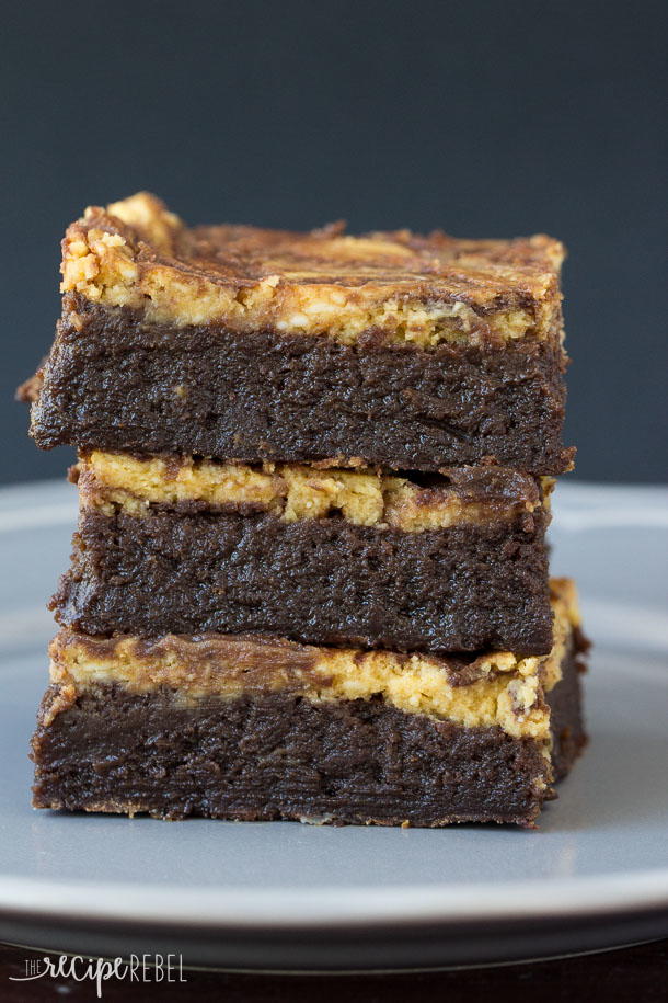 Gooey Pumpkin Cheesecake Brownies