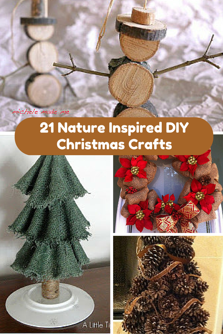32 homemade eco-friendly christmas decorations that look stunning 21 Nature Inspired DIY Christmas Crafts | AllFreeChristmasCrafts.com