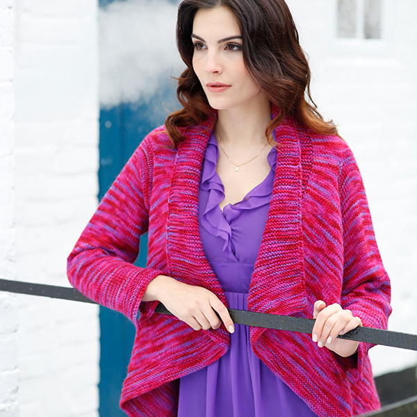 wrap front cardigan knitting pattern printable pdf