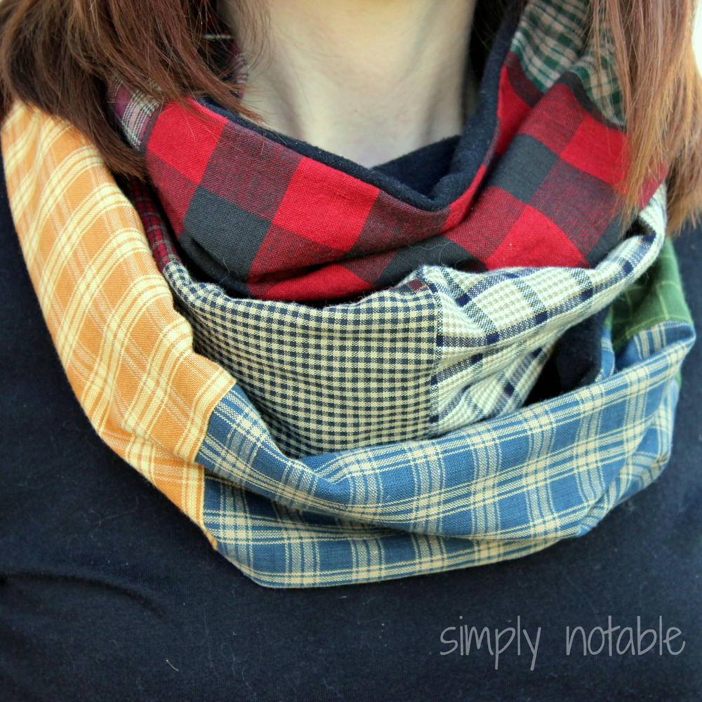 Scrappy Infinity Scarf | AllFreeSewing.com