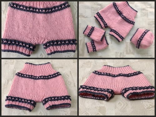Pinky Knit Shorts, Hat, Legwarmers | AllFreeKnitting.com