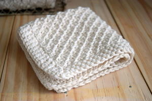 Basic Cotton Dishcloth Knitting Pattern | FaveCrafts.com