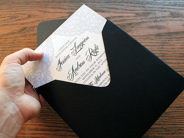 Elegant lace-wedding invitations that will impress you Elegant Lace Wedding Invitations | AllFreeDIYWeddings.com