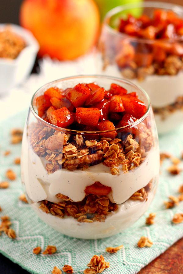 Apple Pie Yogurt Parfait | FaveSouthernRecipes.com