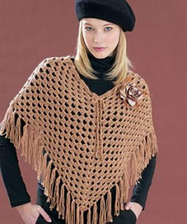 Open Pattern Poncho