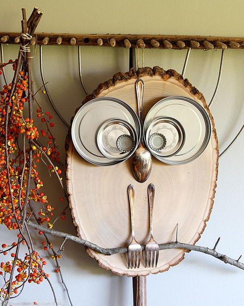 Wood Slice Owl - House of Hawthornes