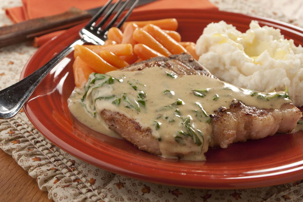 8 Healthy Pork Chop Recipes Everydaydiabeticrecipes Com Creamy Basil Pork Chops
