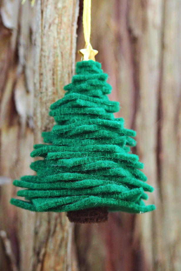 christmas felt tree diy ornament crafts