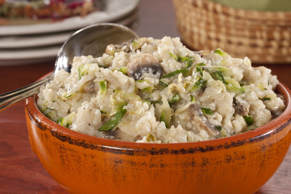 Mushroom and Zucchini Risotto