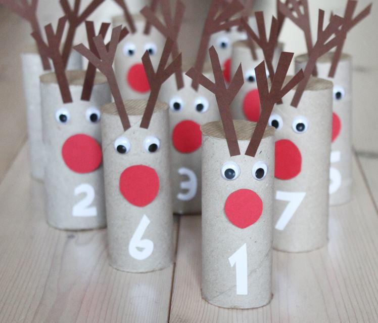 Rudolph Toilet Paper Roll Advent Calendar AllFreeChristmasCrafts rudolph-toilet-paper-roll-advent-calendar-allfreechristmascrafts
