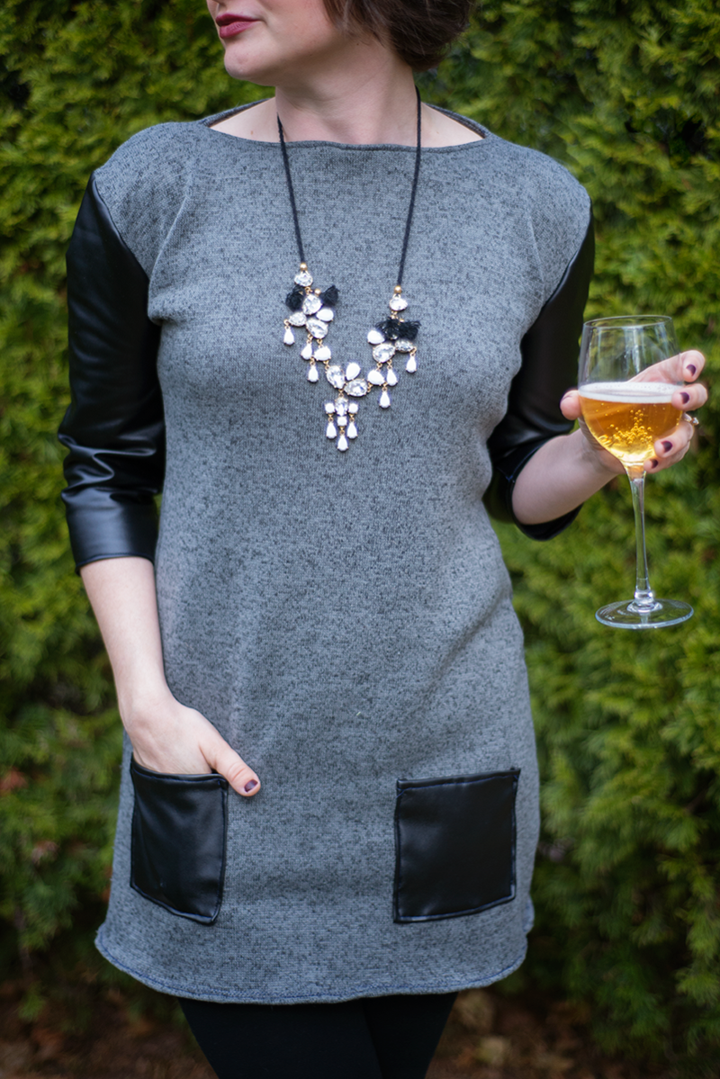 Leather Accents Free Dress Pattern