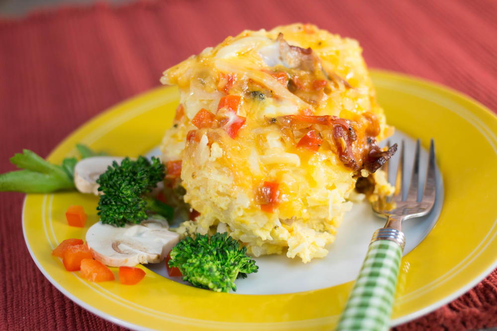 Overnight Egg Brunch Casserole | AllFreeSlowCookerRecipes.com