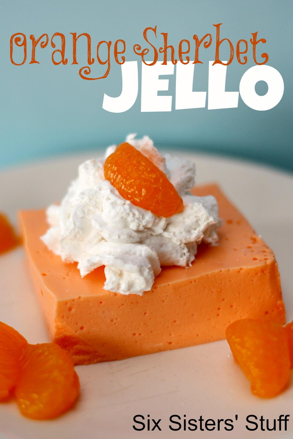 Orange Sherbet Jell-O | FaveHealthyRecipes.com