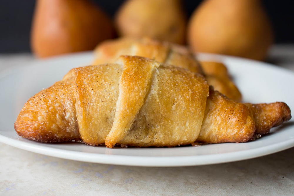 Sweet PearFilled Crescent Rolls