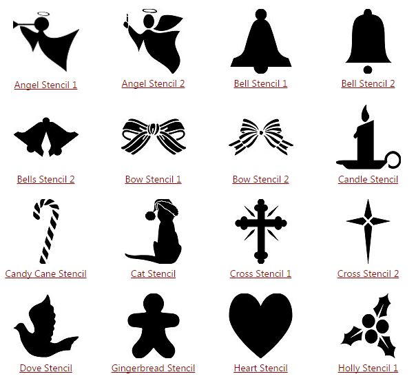 Lantern binged Printable Christmas Stencils | AllFreeChristmasCrafts.com