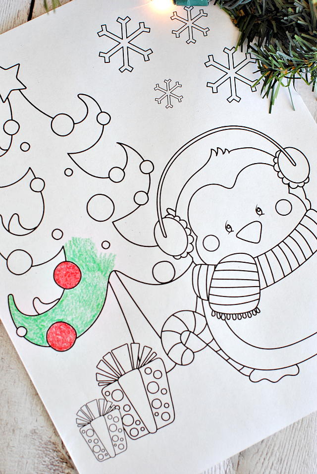 10 Christmas Coloring Pages + Printable Wall Art ...