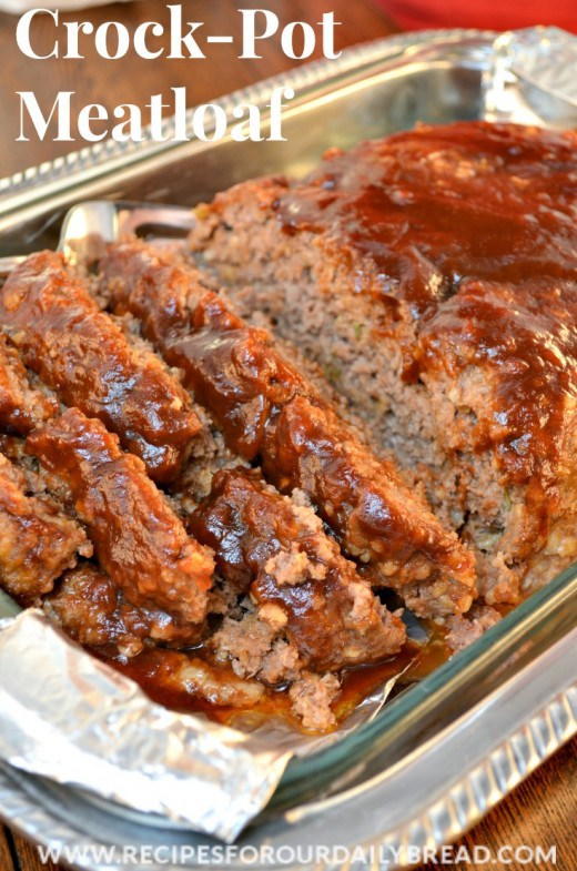 Classic Slow Cooker Moist Meatloaf | AllFreeSlowCookerRecipes.com