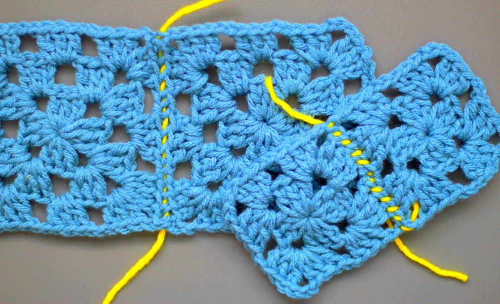 How To Sew Crochet Together