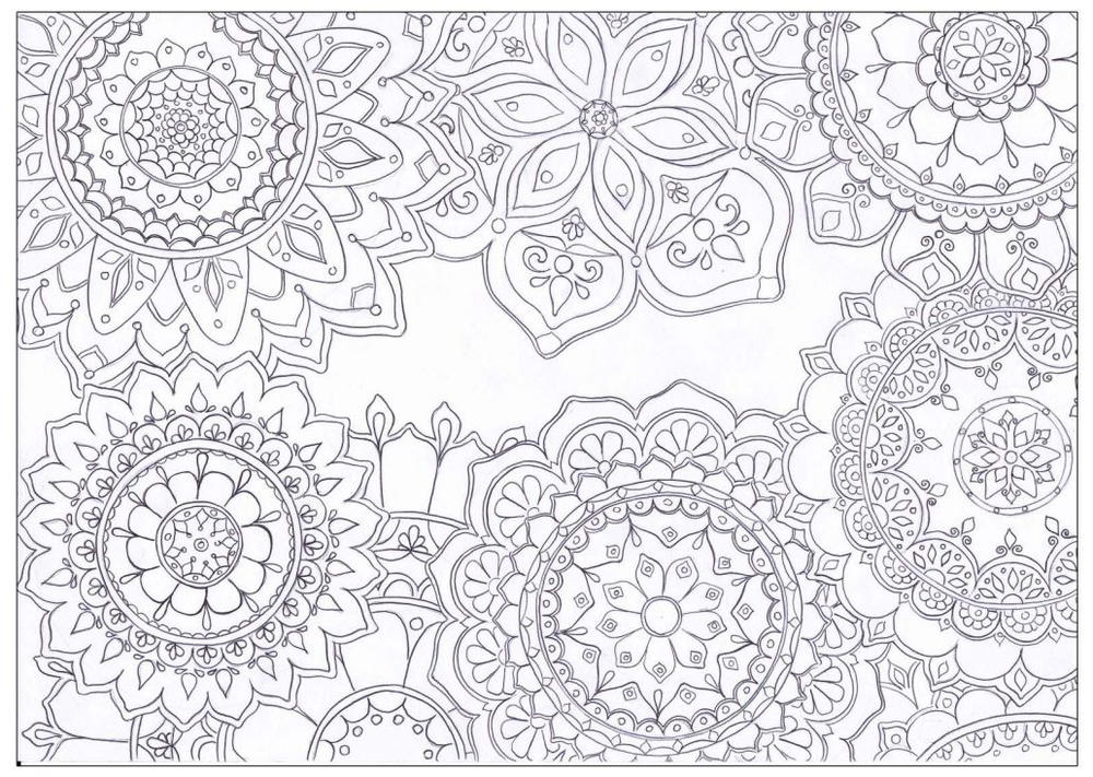 Download Mandala Flowers Coloring Page | FaveCrafts.com
