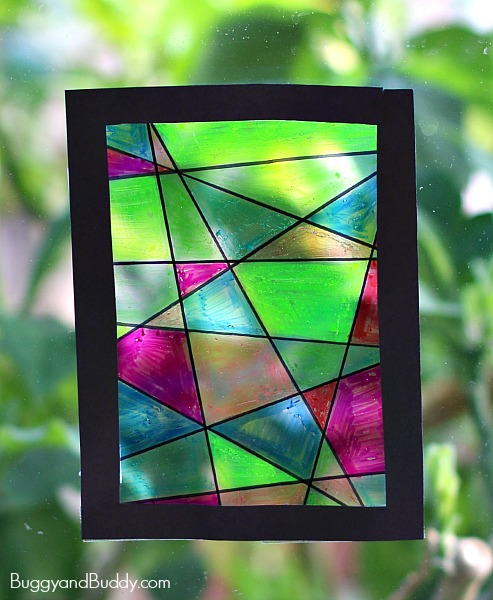 Stained Glass Suncatcher Craft AllFreeKidsCrafts stained-glass-suncatcher-craft-allfreekidscrafts