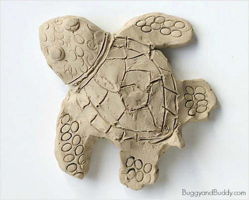 Sea Turtle Clay Art  AllFreeKidsCrafts.com