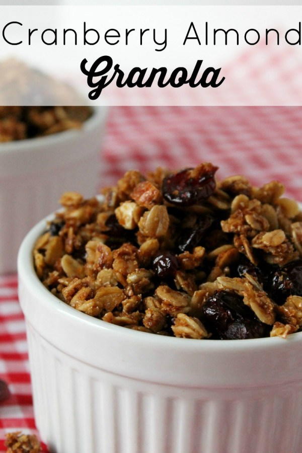 Cranberry Almond Granola Cereal