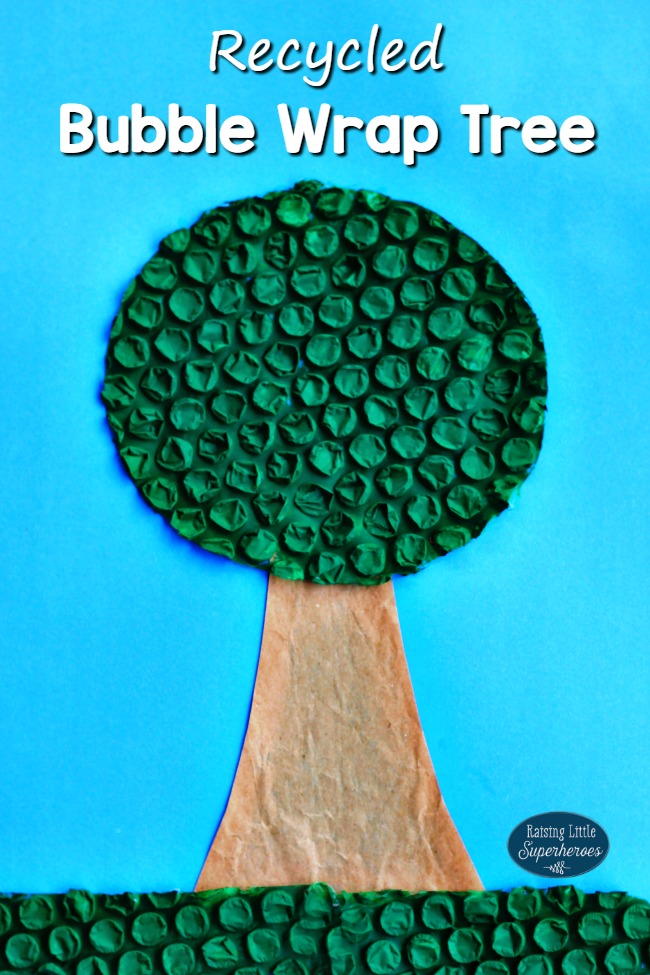 Download Recycled Bubble Wrap Tree Craft for Earth Day | AllFreeKidsCrafts.com