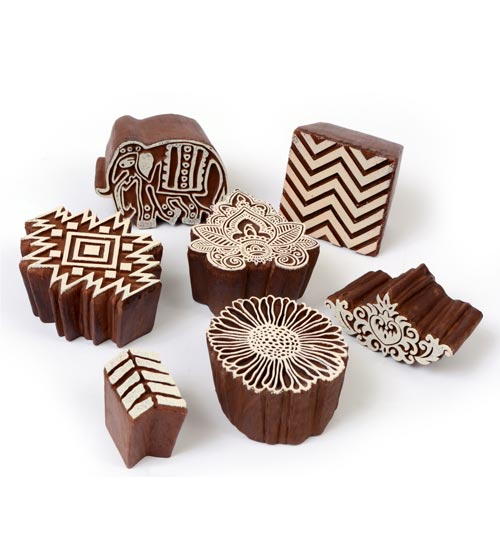 Fabric Creations Paints and Block Printing Stamps