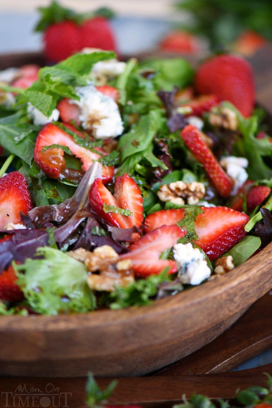 Strawberry Salad with Gorgonzola, Walnuts, and Mint ...