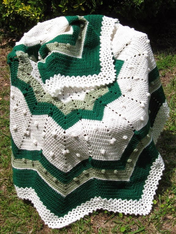 Go Green Round Ripple Afghan