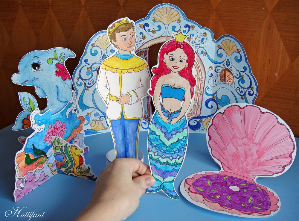 Download Magic Mermaid Paper Dolls | FaveCrafts.com