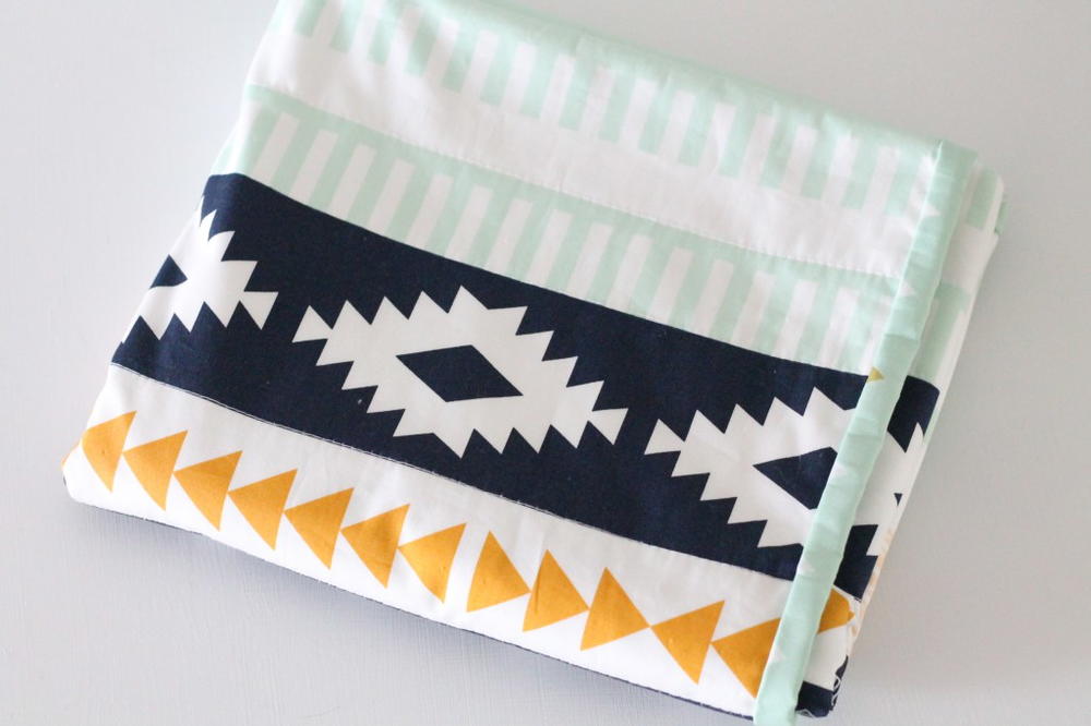 Aztec Print DIY Baby Blanket