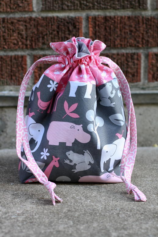 Lined Diy Drawstring Bag 