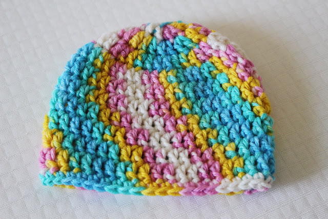 30 Minute Newborn Beanie Hat | AllFreeCrochet.com