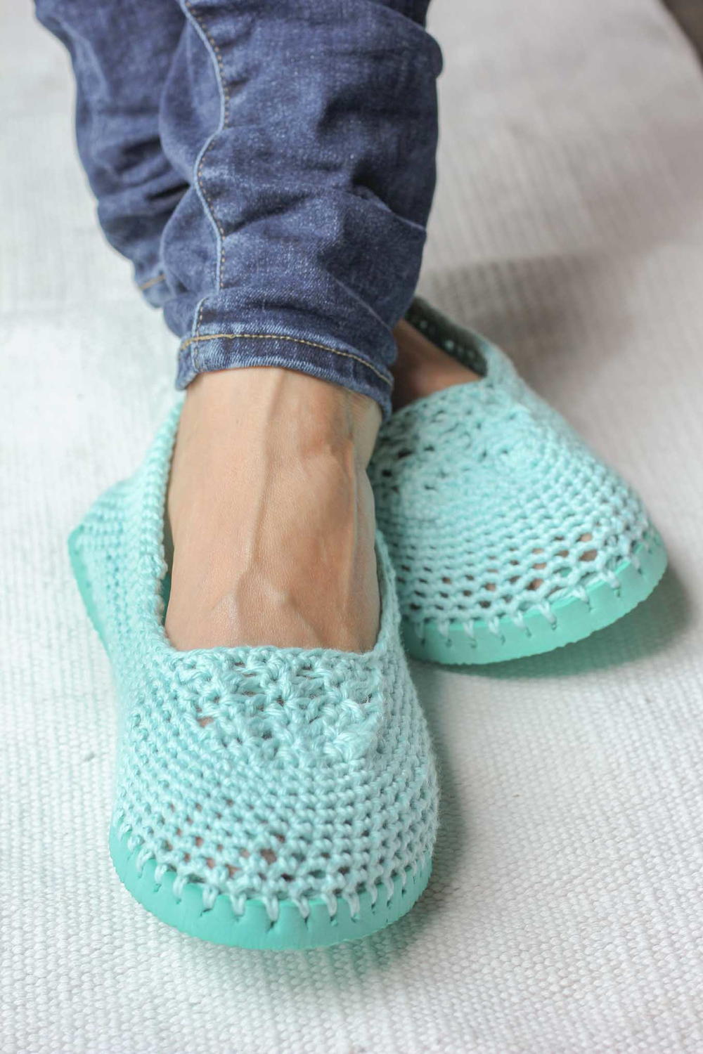 Flip Flop Crochet Slippers Flip Flop Crochet Slippers