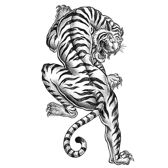 Download Tiger Tattoo Coloring Page | FaveCrafts.com