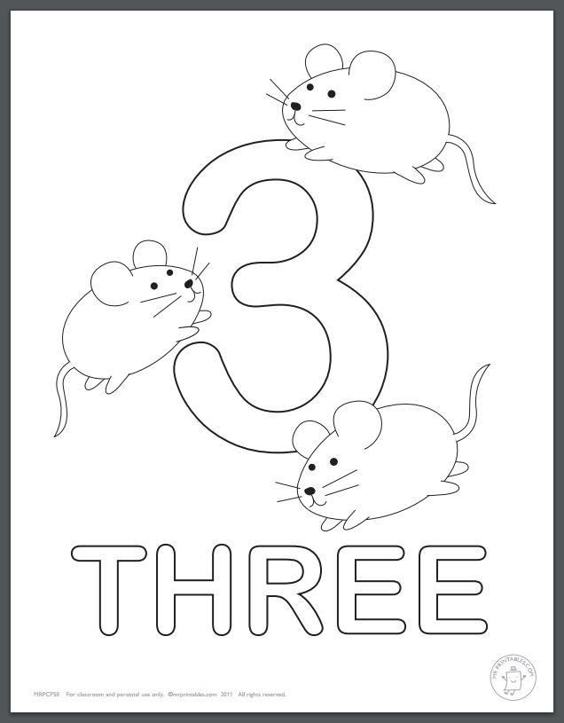 learning numbers coloring pages for kids allfreepapercraftscom