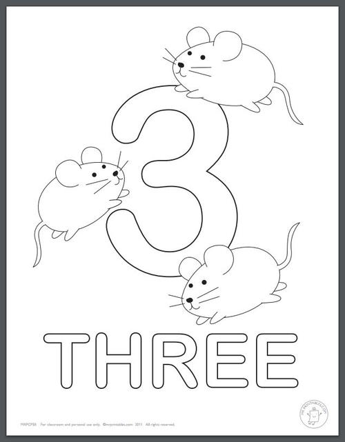 Learning Numbers Coloring Pages for Kids | AllFreePaperCrafts.com