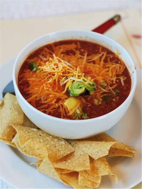 Summer Slow Cooker Tortilla Soup | AllFreeSlowCookerRecipes.com