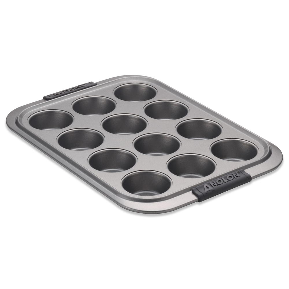 Anolon 12-Cup Muffin Pan Review | TheBestDessertRecipes.com