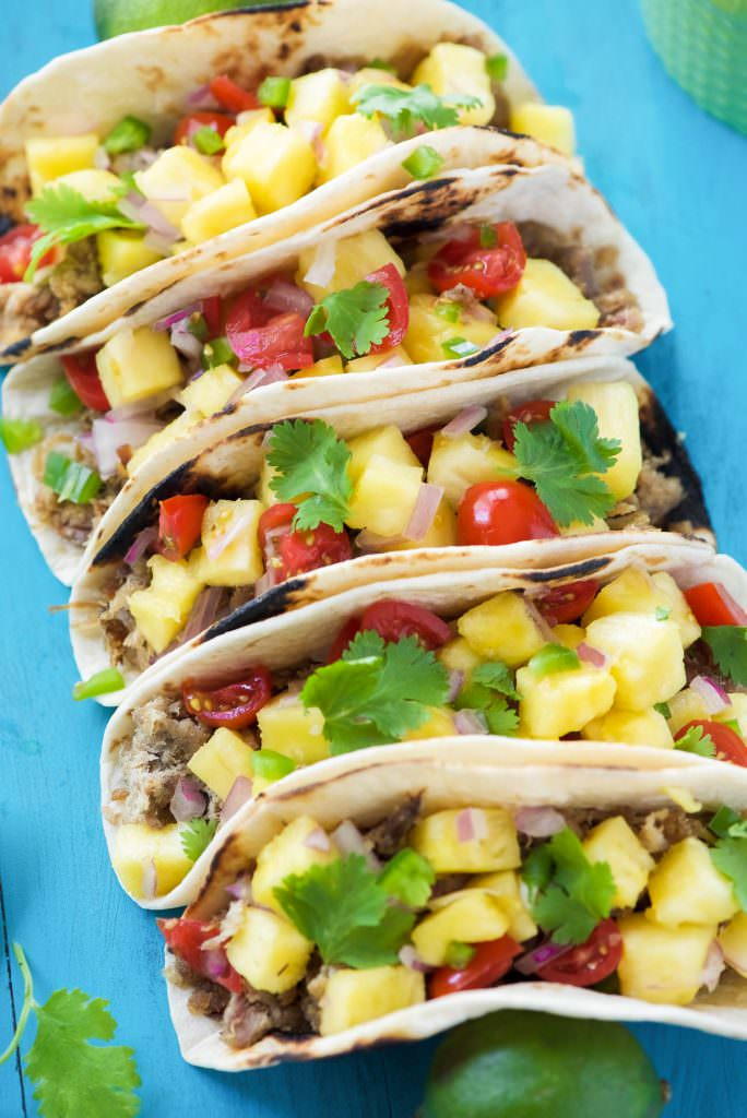 Hawaiian BBQ Pork Tacos
