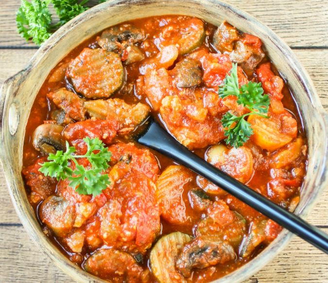 Italian Slow Cooker Chicken Cacciatore