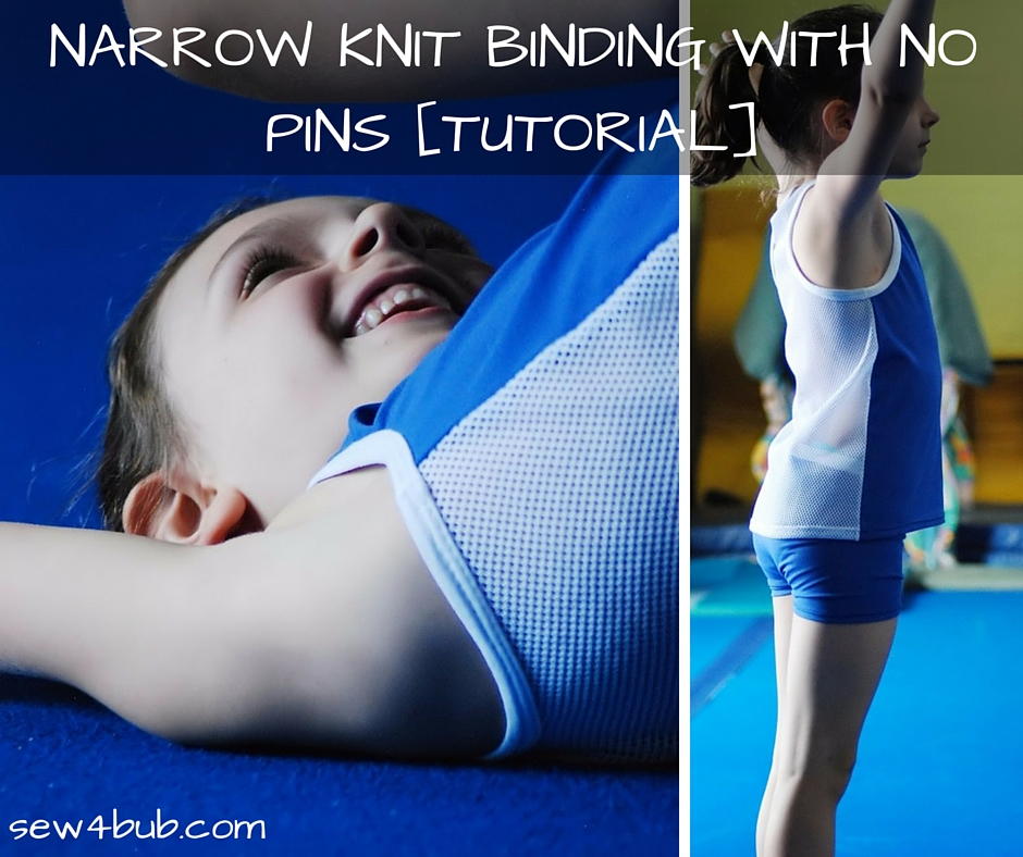 Narrow Knit Binding with No Pins [Tutorial]