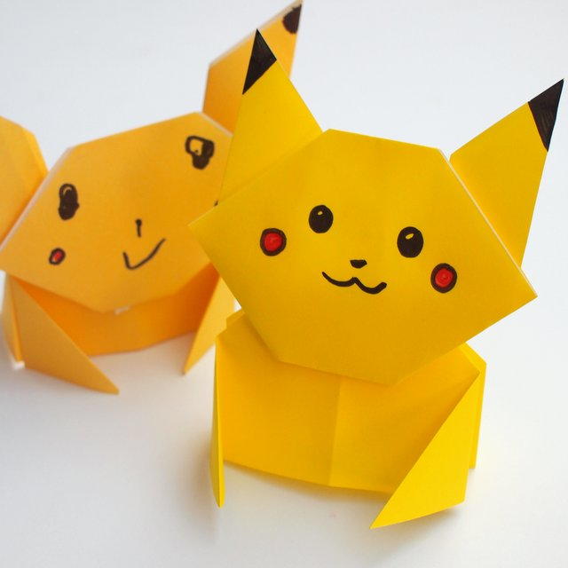 Pikachu Origami Tutorial | AllFreePaperCrafts.com