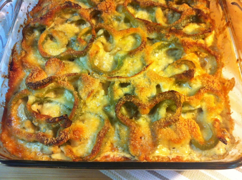 Cheesy Bell Pepper Chicken Casserole