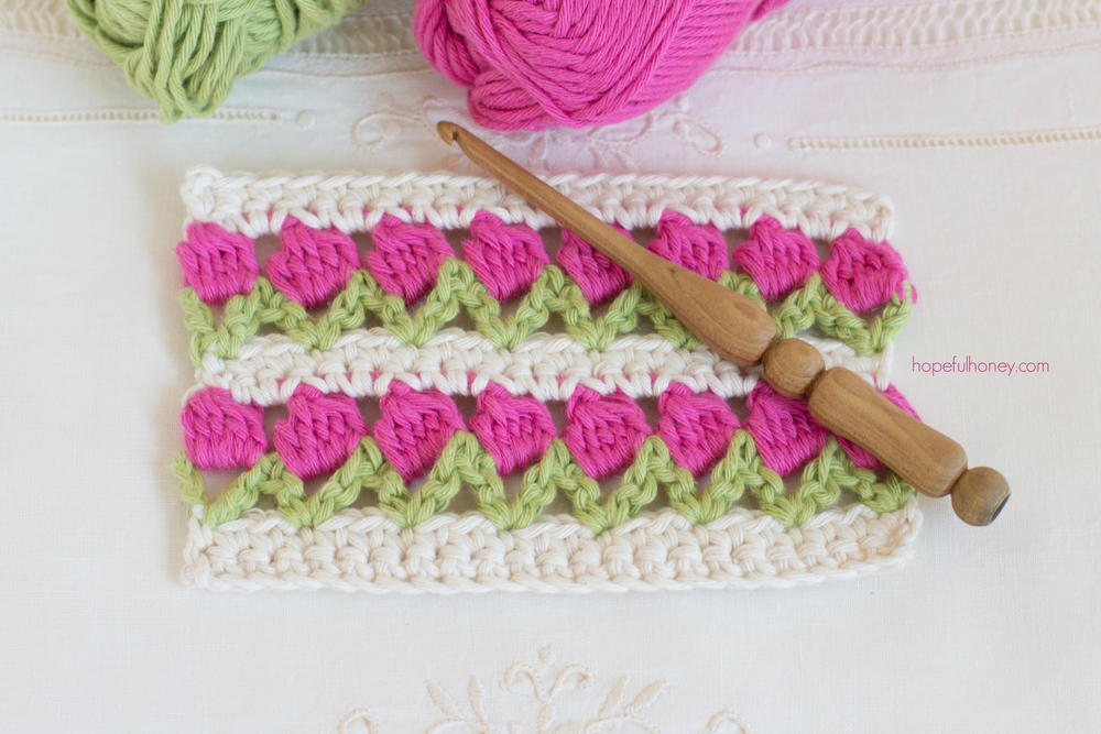 Crochet The Tulip Stitch AllFreeCrochet crochet-the-tulip-stitch-allfreecrochet