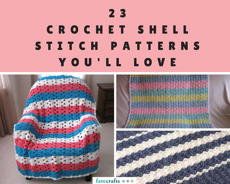 23 Crochet Shell Stitch Patterns You'll Love | FaveCrafts.com