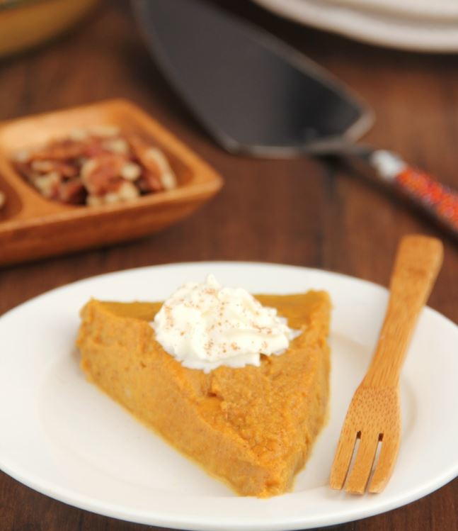 Crustless Pumpkin Pie Recipe