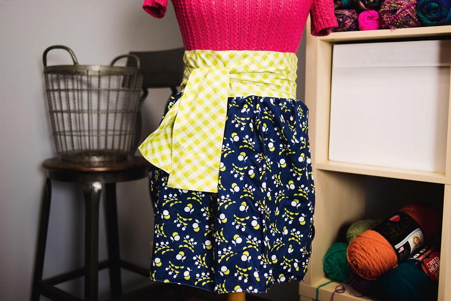 Apron half sewing project